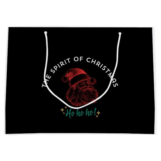 GRAND SAC CADEAU THE SPIRIT OF CHRISTMAS (Devant)