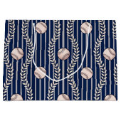 Grand Sac Cadeau Thème de Baseball (Devant)