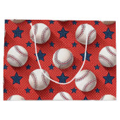 Grand Sac Cadeau Thème de Baseball (Dos)