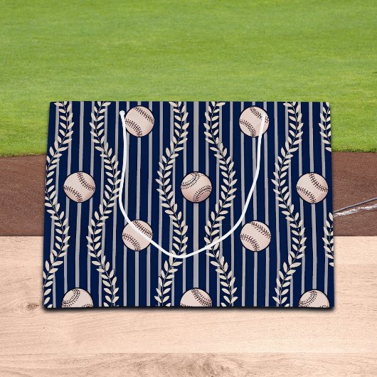 Grand Sac Cadeau Thème de Baseball