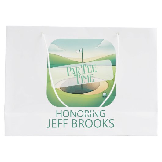 Grand Sac Cadeau Thème de golf (Dos)