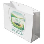 Grand Sac Cadeau Thème de golf (Dos Angle)