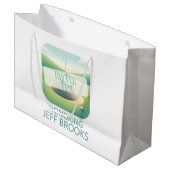 Grand Sac Cadeau Thème de golf (Devant Angle)