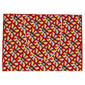 Grand Sac Cadeau Thème de la bande dessinée en rouge pour un Garçon (Dos)