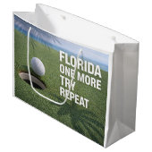 Grand Sac Cadeau Thème Golf Floride (Devant Angle)