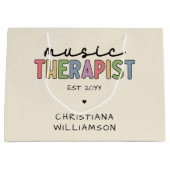 Grand Sac Cadeau Thérapie musicale sur mesure Diplôme de musicothér (Devant)