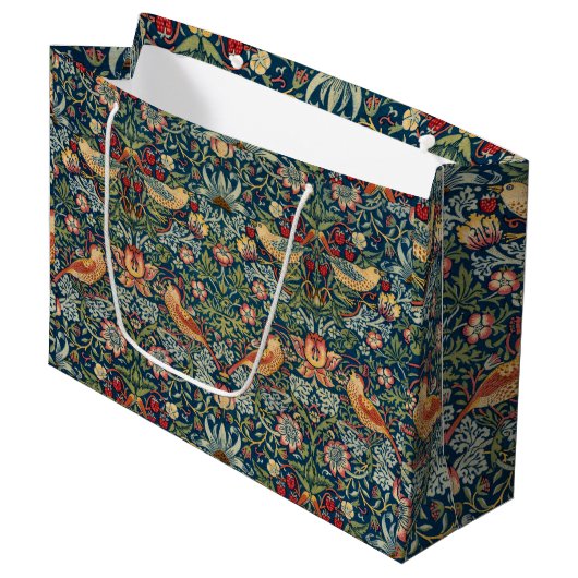 Grand Sac Cadeau Thief de fraises par William Morris (Devant Angle)