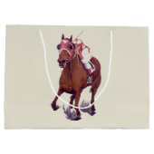 Grand Sac Cadeau Thoroughbred Horse Gagne La Course (Dos)
