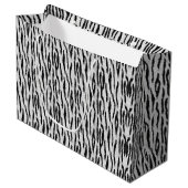 Grand Sac Cadeau Tigre blanc (Devant Angle)