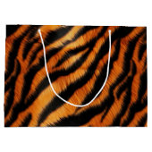 Grand Sac Cadeau Tigre noir orange (Dos)