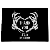 Grand Sac Cadeau Til Death Black Mariage Merci (Devant)