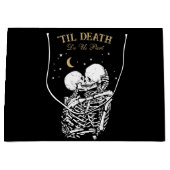 Grand Sac Cadeau Til Death Skeleton Lots Tarot Card Goth Mariage (Devant)