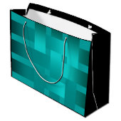 Grand Sac Cadeau Tissage, rubans (Dos Angle)