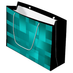 Grand Sac Cadeau Tissage, rubans