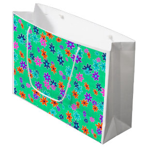 Grand Sac Cadeau Tissu floral Couleur Motif sans couture