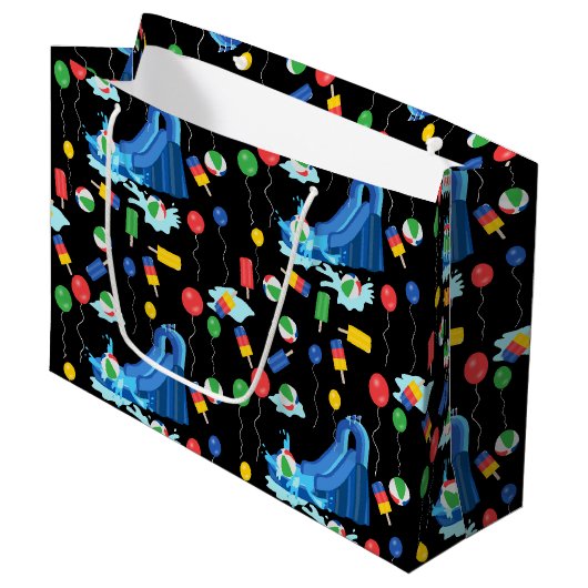 Grand Sac Cadeau toboggan pour enfants Summer Boy Girl Fun (Devant Angle)