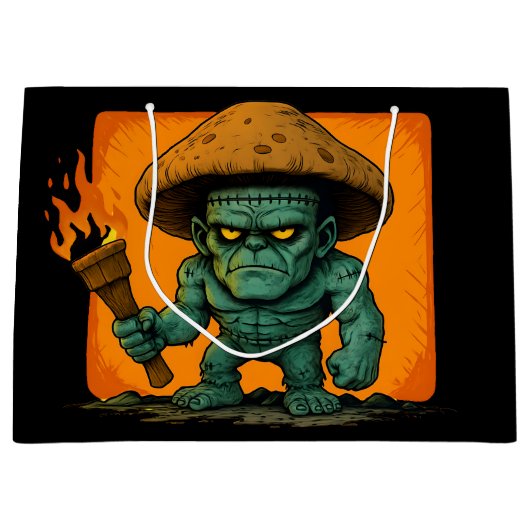 Grand Sac Cadeau Torch & Temper – Conception de bête champignon (Devant)
