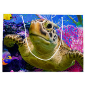 Grand Sac Cadeau Tortue de mer (Dos)