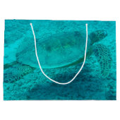 Grand Sac Cadeau Tortue verte hawaïenne (Dos)