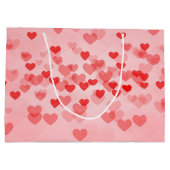 Grand Sac Cadeau Touch of Petite Hearts Valentine's (Dos)