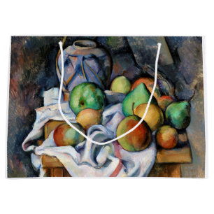 Grand Sac Cadeau Toujours la vie avec les fruits, Paul Cezanne