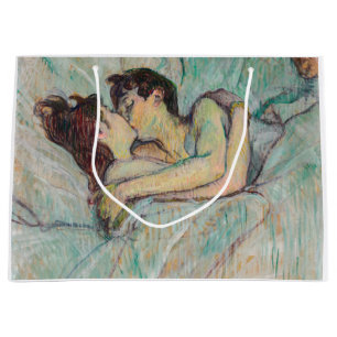 Grand Sac Cadeau Toulouse-Lautrec - Au lit : Le baiser
