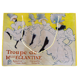 Grand Sac Cadeau Toulouse-Lautrec - Troupe de Mlle Eglantine