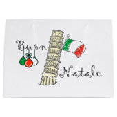 Grand Sac Cadeau Tour de Buon Natale de Pise (Devant)