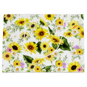 Grand Sac Cadeau Tournesol à l'aquarelle 7 (Devant)