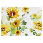Grand Sac Cadeau Tournesol aquarelle (Dos)