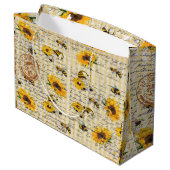 Grand Sac Cadeau Tournesol Bee Gnome (Dos Angle)