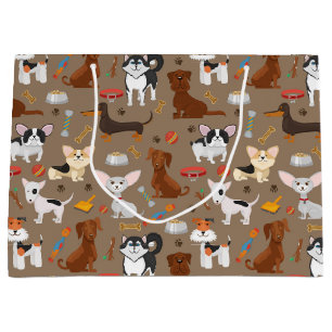 Grand Sac Cadeau Tous les mignons chiens
