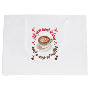 Grand Sac Cadeau Tout ce dont vous avez besoin est l'amour et une t
