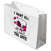 Grand Sac Cadeau Tout l'amour Valentine (Dos Angle)