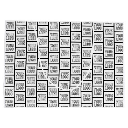 Grand Sac Cadeau Tout motif répétitif de logo ou d'image (Dos)