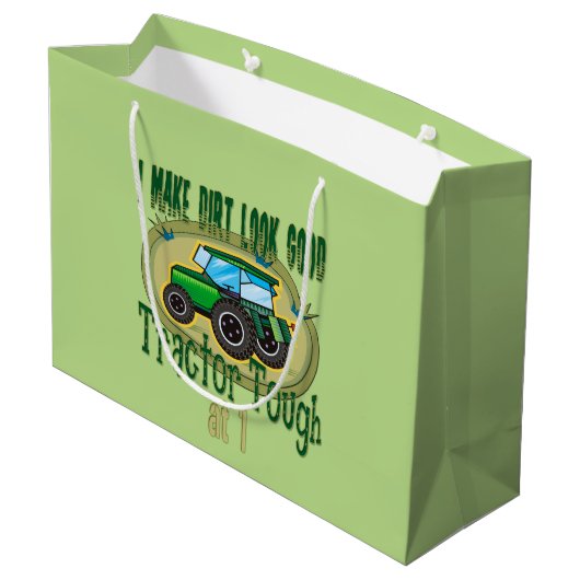 Grand Sac Cadeau Tractor Tough 1er anniversaire (Dos Angle)