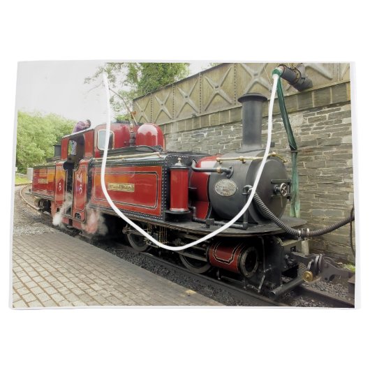 GRAND SAC CADEAU TRAIN À VAPEUR (Devant)