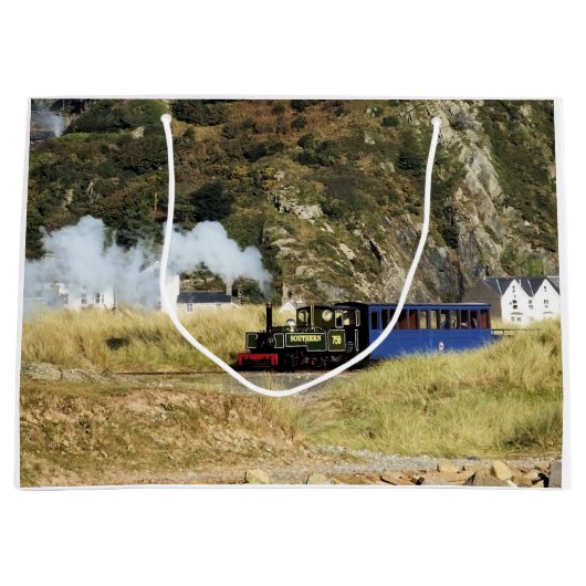 GRAND SAC CADEAU TRAIN À VAPEUR (Devant)