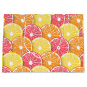 Grand Sac Cadeau Tranches d'agrumes (Devant)