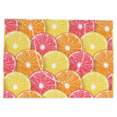 Grand Sac Cadeau Tranches d'agrumes (Dos)