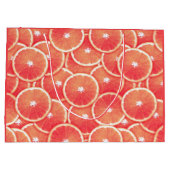 Grand Sac Cadeau Tranches de pamplemousse rose (Dos)