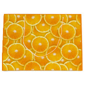 Grand Sac Cadeau Tranches orange (Devant)