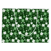 Grand Sac Cadeau Trèfle vert, Saint-Patrick (Dos)
