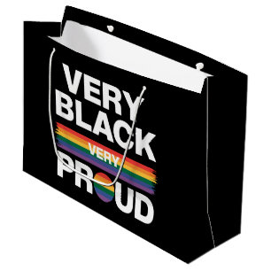 Grand Sac Cadeau Très Noir Très Fier Black Gay Pride LGBT Pride 