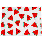 Grand Sac Cadeau Triangles Motifs de pastèque (Devant)