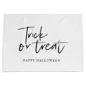 Grand Sac Cadeau Trick and treat | Happy Halloween (Devant)