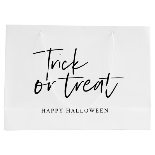 Grand Sac Cadeau Trick and treat | Happy Halloween (Dos)