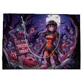 Grand Sac Cadeau Trick ou traiter Halloween Zombies distribuer le c (Dos)