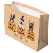 Grand Sac Cadeau Trick Ou Treat Citrouille (Dos Angle)