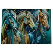 Grand Sac Cadeau Trio des chevaux (Devant)